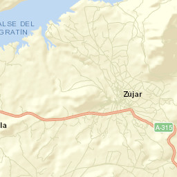 Zújar Street Map