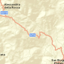 Alessandria della Rocca Street Map