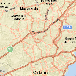 San Gregorio di Catania Street Map