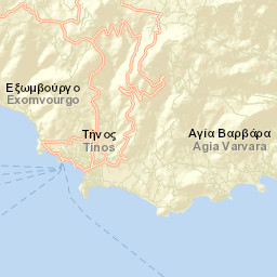 Tínos Street Map