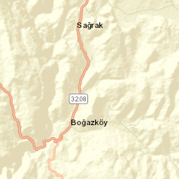 Sütçüler İlçesi Street Map