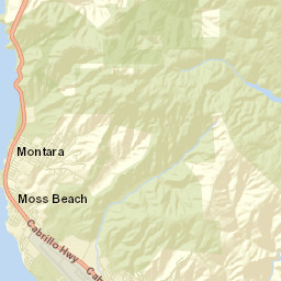 Moss Beach California Street Map
