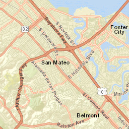 San Mateo California Street Map