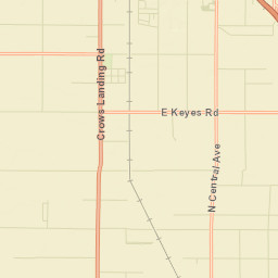 Stanislaus County Street Map