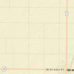 Girard Street Map