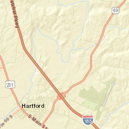 Ohio County Street Map