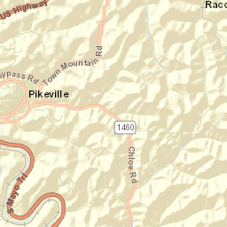 Pikeville Street Map