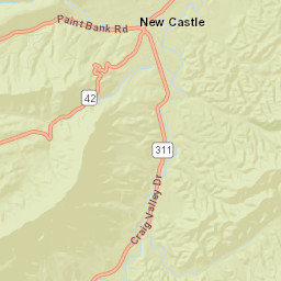 New Castle Street Map
