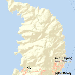 Áno Sýros Street Map