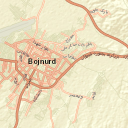 Bojnurd Street Map