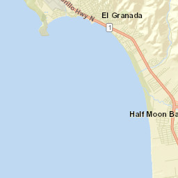 El Granada California Street Map