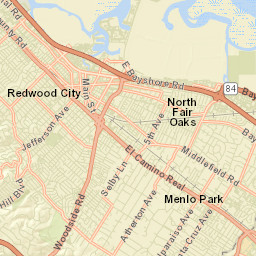 Redwood Junction California Street Map