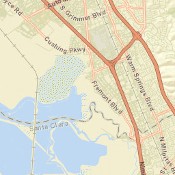 Curtner California Street Map