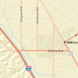Patterson California Street Map