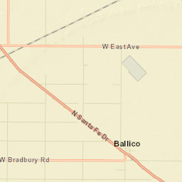 Cortez California Street Map