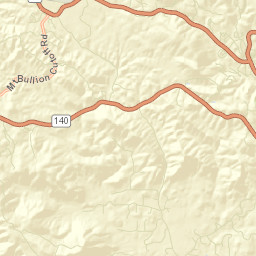 Mount Bullion California Street Map