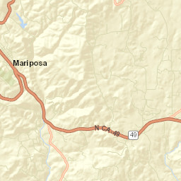 Mormon Bar California Street Map