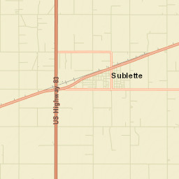 Sublette Street Map