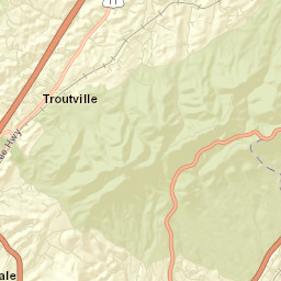 Blue Ridge Street Map