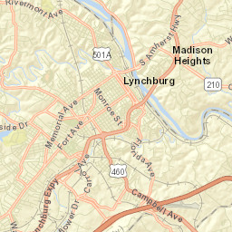 Lynchburg Street Map