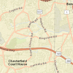 Chesterfield Court House Street Map