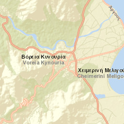 Ástros Street Map