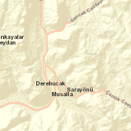 Derebucak Street Map