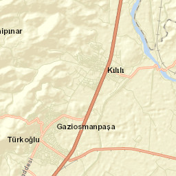 Türkoğlu İlçesi Street Map