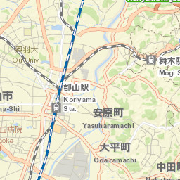 Kōriyama Street Map