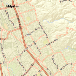 Wayne California Street Map