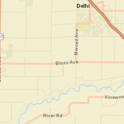 Hilmar California Street Map