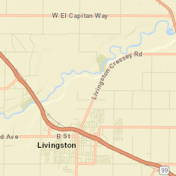 Livingston California Street Map