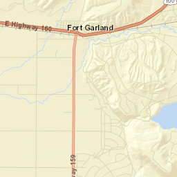 Fort Garland Colorado Street Map