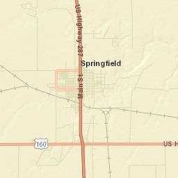 Springfield Colorado Street Map
