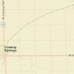 200-202 6th St Conway Springs KS Street Map