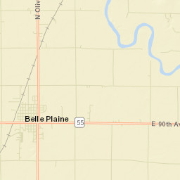 Belle Plaine Street Map