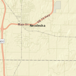 Neodesha Street Map
