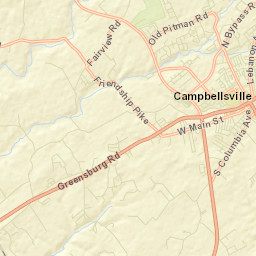 Campbellsville Street Map