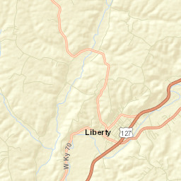Casey County Street Map