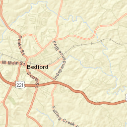 City of Bedford Street Map