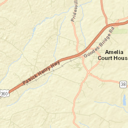 Amelia County Street Map