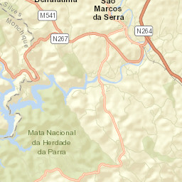 São Marcos da Serra Street Map