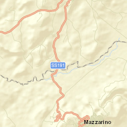 Mazzarino Street Map