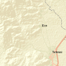 Tefenni Street Map