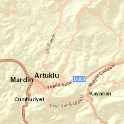 Mardin Merkez Street Map