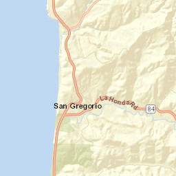 San Gregorio California Street Map
