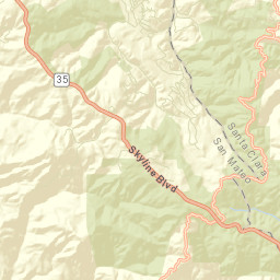 Los Trancos Woods California Street Map