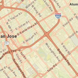 541-549 North 20th Street San Jose CA Street Map