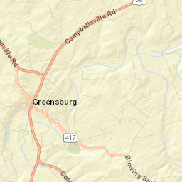 Greensburg Street Map