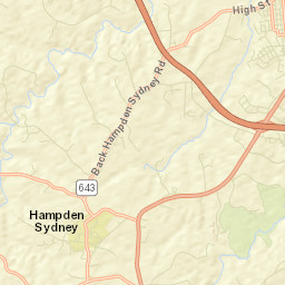 Hampden Sydney Street Map